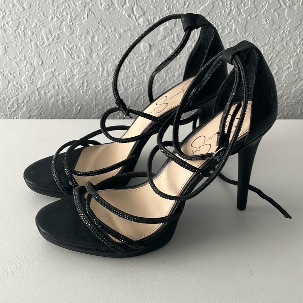 Jessica Simpson Embellished Strappy Heels